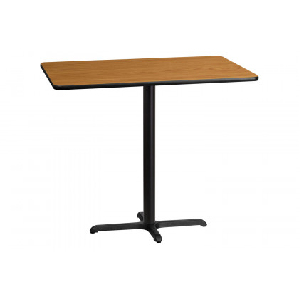 BLNK - Rectangular Bar Height Table with 23.5'' x 29.5'' Base