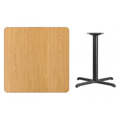 BLNK Square Table with 30'' x 30'' Base - Natural, 36"W