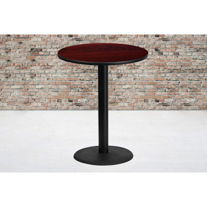 BLNK - Round Bar Height Table with 24'' Round Base