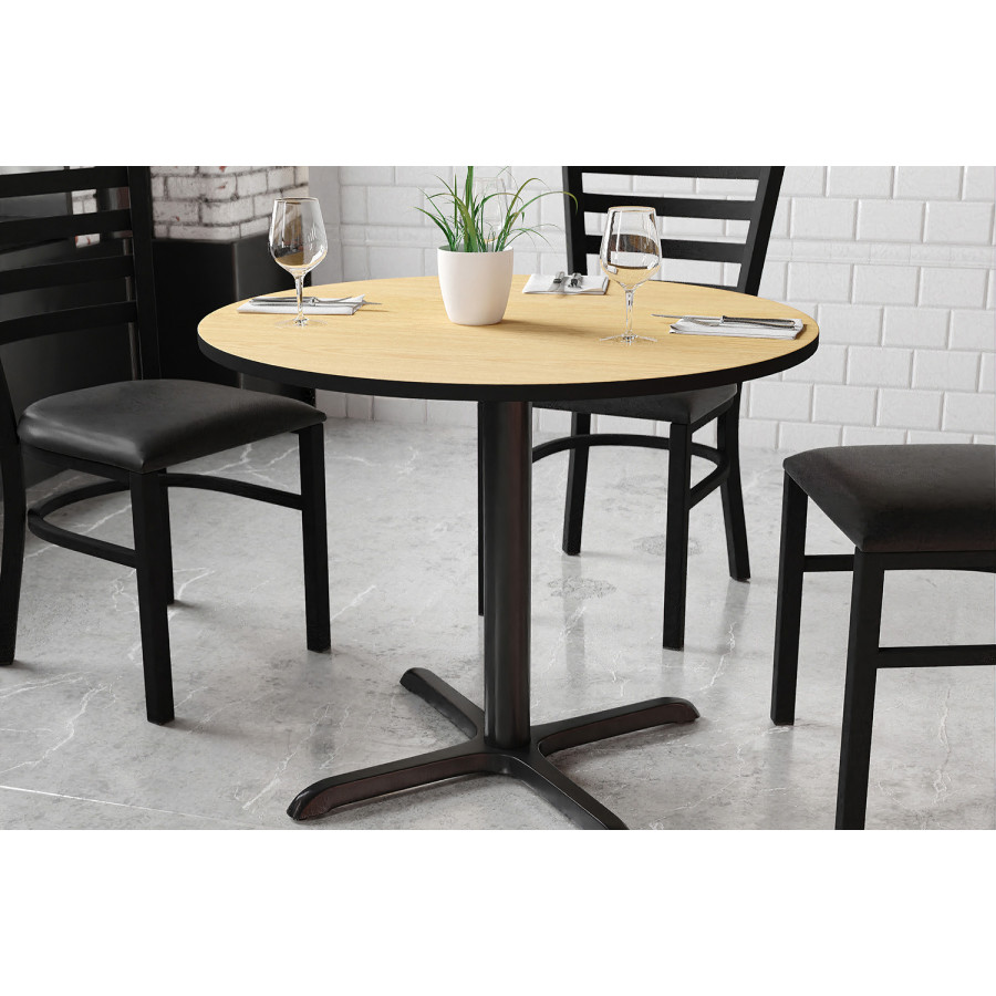 BLNK Round Table with 30'' x 30'' Base - Natural, 36"D