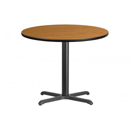 BLNK Round Table with 30'' x 30'' Base - Natural, 36"D