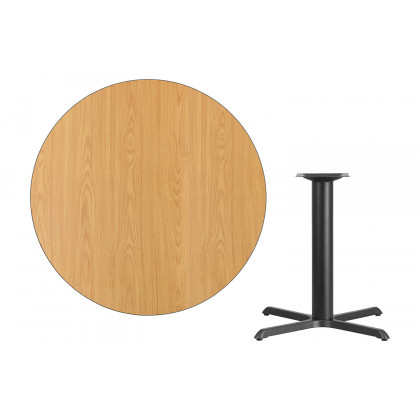 BLNK Round Table with 33'' x 33'' Base - Natural, 42"D