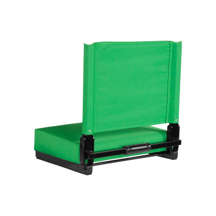 BLNK Grandstand Comfort Lightweight Stadium Chair with Handle and Ultra-Padded Seat - Bright Green