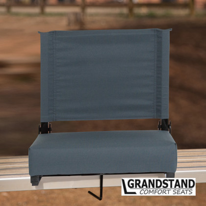 BLNK Grandstand Comfort Lightweight Stadium Chair with Handle and Ultra-Padded Seat - Dark Blue
