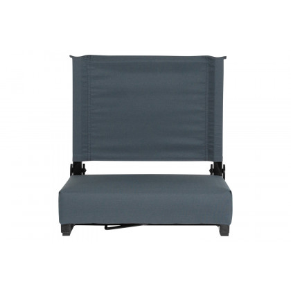 BLNK Grandstand Comfort Lightweight Stadium Chair with Handle and Ultra-Padded Seat - Dark Blue
