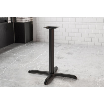 BLNK - Beverly Restaurant Table X-Base with Table Height Column