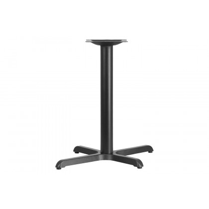 BLNK Beverly Restaurant Table X-Base with Table Height Column - 23.75"W x 30"L