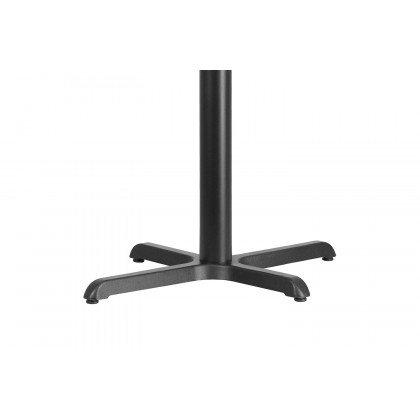 BLNK Beverly Restaurant Table X-Base with Table Height Column - 23.75"W x 30"L