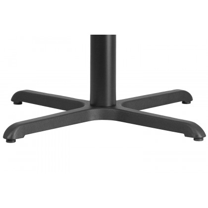 BLNK Beverly Restaurant Table X-Base with Table Height Column - 30"W x 30"L