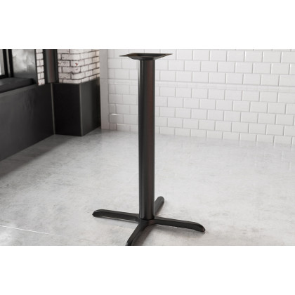 BLNK - Beverly Restaurant Table X-Base with Bar Height Column