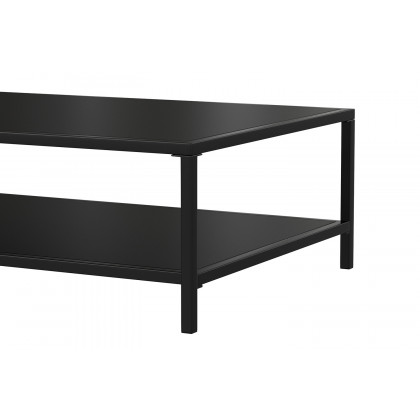 BLNK - Brock Commercial Outdoor 2 Tier Patio Coffee Table Black Coffee Table