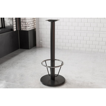 BLNK - Beverly Round Restaurant Table Base with Bar Height Column and Foot Ring