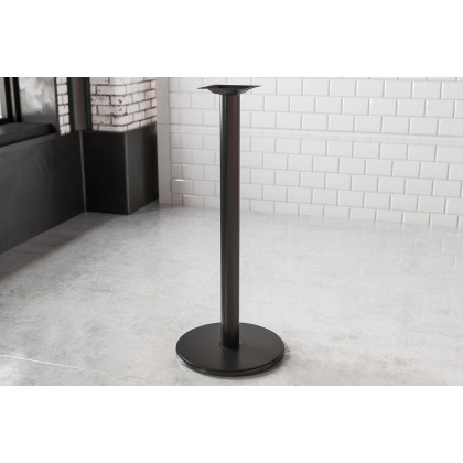 BLNK - Beverly Round Restaurant Table Base with Bar Height Column