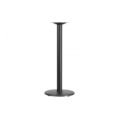BLNK Beverly Round Restaurant Table Base with Bar Height Column - 18"D