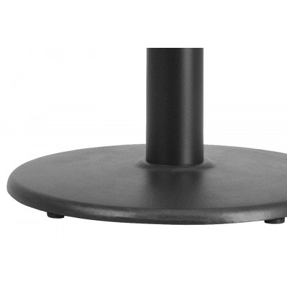 BLNK Beverly Round Restaurant Table Base with Table Height Column - 18"D