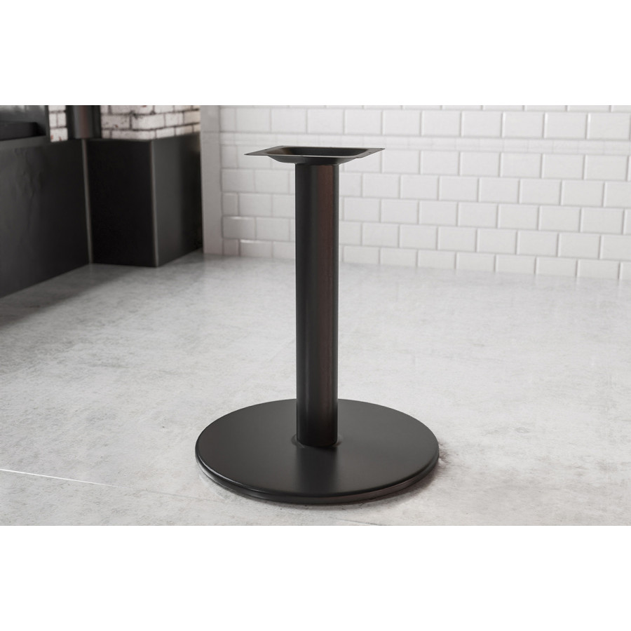BLNK Beverly Round Restaurant Table Base with Table Height Column - 24"D
