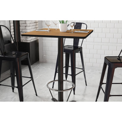 BLNK - Square Bar Height Table with 22'' x 22'' Base
