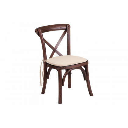 BLNK HERCULES Series Wood Stackable Kids Cross Back Chair with Cushion