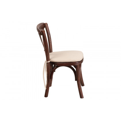 BLNK HERCULES Series Wood Stackable Kids Cross Back Chair with Cushion