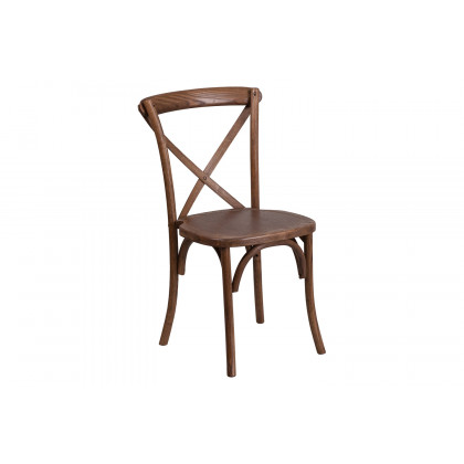 BLNK - HERCULES Series Wood Stackable Cross Back Chair
