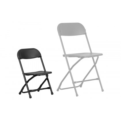 BLNK Timmy Kids Plastic Folding Chair - Black