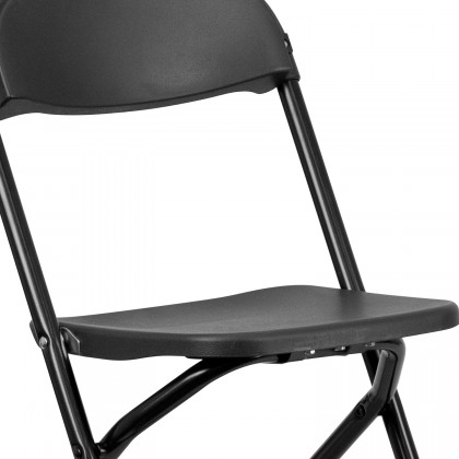 BLNK Timmy Kids Plastic Folding Chair - Black