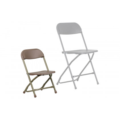BLNK Timmy Kids Plastic Folding Chair - Brown
