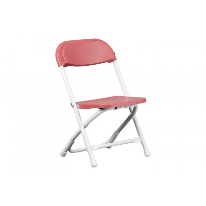 BLNK Timmy Kids Plastic Folding Chair - Burgundy