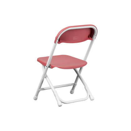 BLNK Timmy Kids Plastic Folding Chair - Burgundy