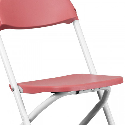 BLNK Timmy Kids Plastic Folding Chair - Burgundy