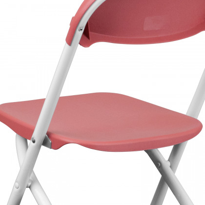 BLNK Timmy Kids Plastic Folding Chair - Burgundy