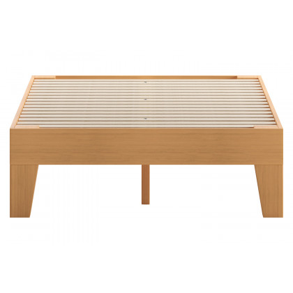 BLNK Evelyn Wood Platform Bed with Wooden Support Slats - Natural Pine, Twin Size
