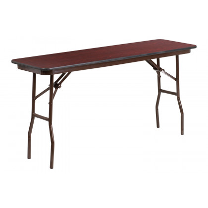 BLNK - Frankie Mahogany Melamine Laminate Folding Training Table