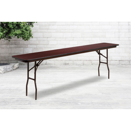 BLNK - Frankie Mahogany Melamine Laminate Folding Training Table