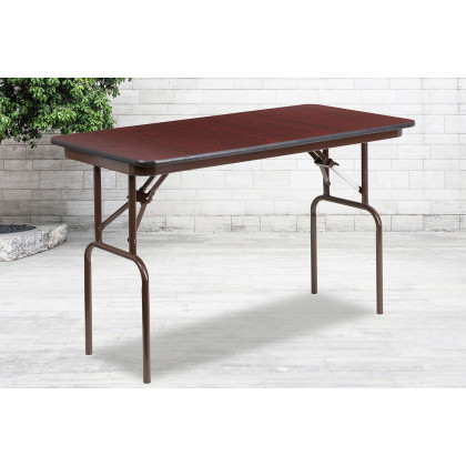 BLNK - Frankie Mahogany Melamine Laminate Folding Banquet Table