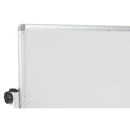 BLNK HERCULES Series Reversible Mobile Cork Bulletin Board and White Board with Pen Tray - 45.25"W x 54.75"H