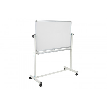 BLNK HERCULES Series Double-Sided Mobile White Board with Pen Tray - 45.25"W x 54.75"H
