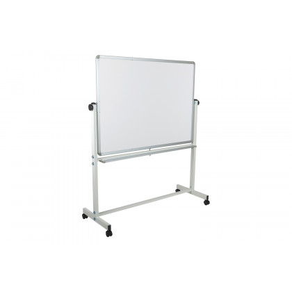 BLNK HERCULES Series Double-Sided Mobile White Board with Pen Tray - 53"W x 62.5"H