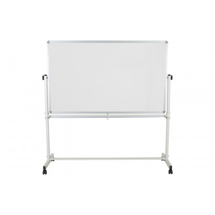 BLNK HERCULES Series Double-Sided Mobile White Board with Pen Tray - 64.25"W x 64.75"H