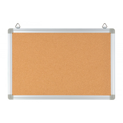 BLNK - HERCULES Series Personal Sized Natural Cork Board with Aluminum Frame