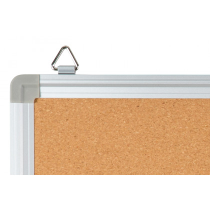 BLNK - HERCULES Series Personal Sized Natural Cork Board with Aluminum Frame