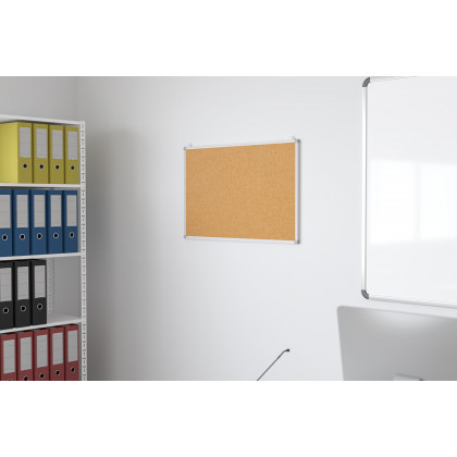 BLNK - HERCULES Series Natural Cork Board with Aluminum Frame