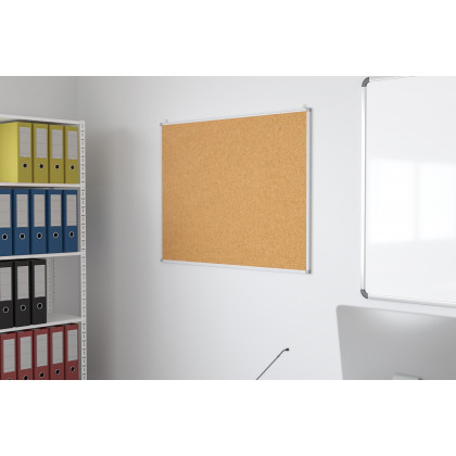 BLNK - HERCULES Series Natural Cork Board with Aluminum Frame