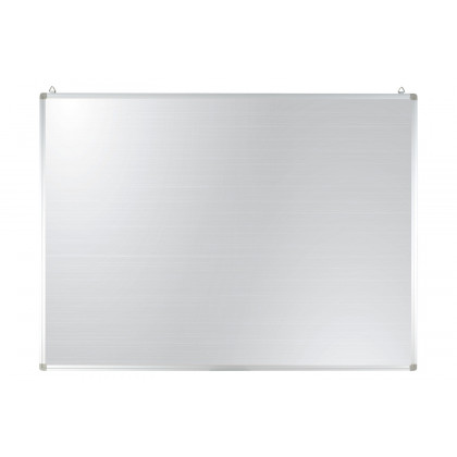BLNK HERCULES Series Natural Cork Board with Aluminum Frame - 47.25"W x 35.5"H
