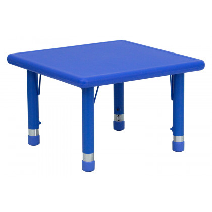 BLNK Wren Square Plastic Adjustable Activity Table - Blue