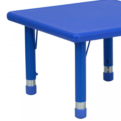 BLNK Wren Square Plastic Adjustable Activity Table - Blue