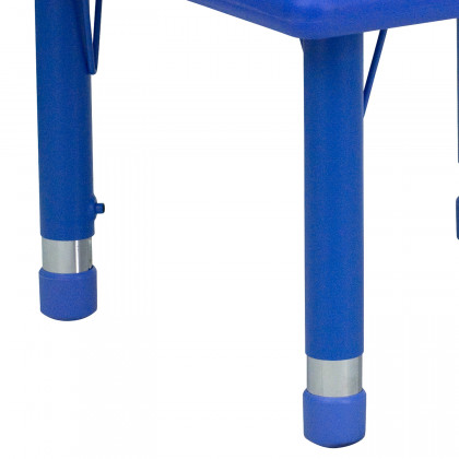 BLNK Wren Square Plastic Adjustable Activity Table - Blue