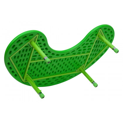 BLNK Wren Half-Moon Plastic Height Adjustable Activity Table - Green
