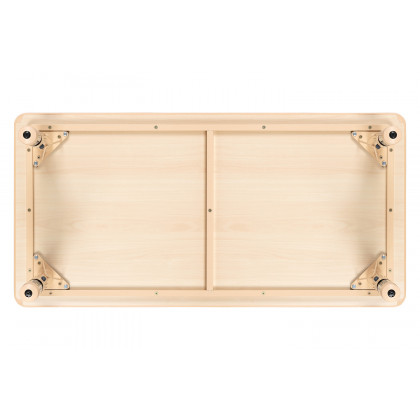 BLNK Wren Rectangular Plastic Height Adjustable Activity Table with Gray Top - Natural, 23.625"W x 47.25"L