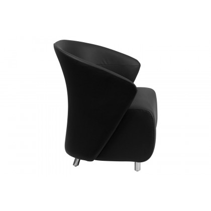 BLNK - Pasithea LeatherSoft Curved Barrel Back Lounge Chair